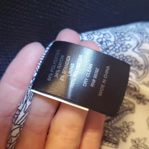 Navy Blue Lined Blazer - Picture 6 of 6